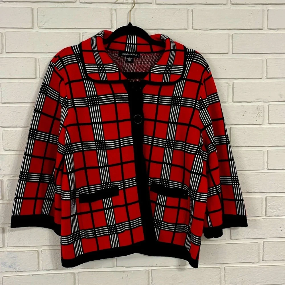 Tartan Plaid Blazer , Classic Scottish Style & Fall/Winter Essential #408 - Picture 2 of 5